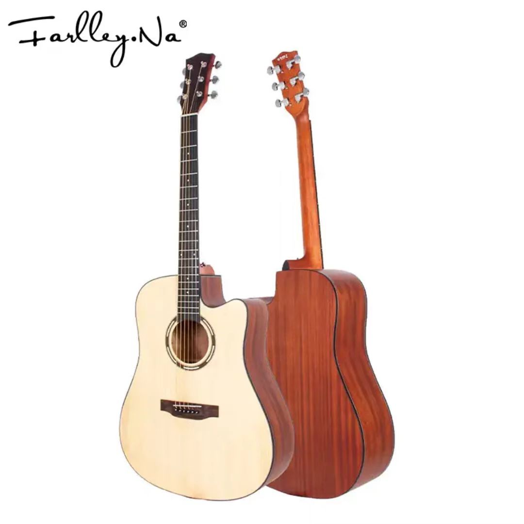 41" Acoustic Guitar for Beginners - Spruce Top, Mahogany Back, OEM Available