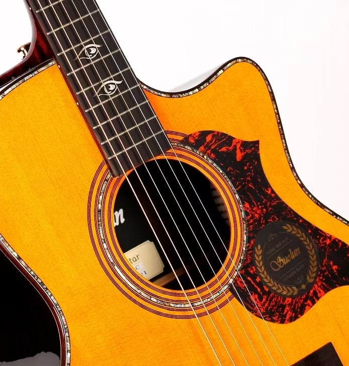 SUOLUN S-600 Eye of Sauron | All-Solid Acoustic Guitar
