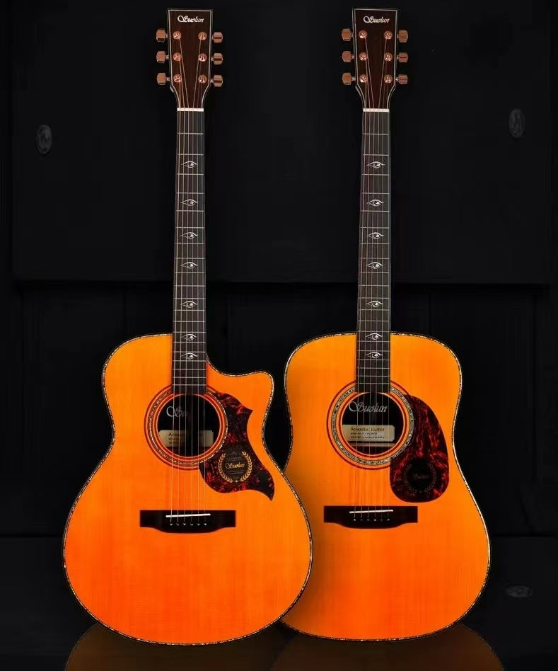SUOLUN S-600 Eye of Sauron | All-Solid Acoustic Guitar