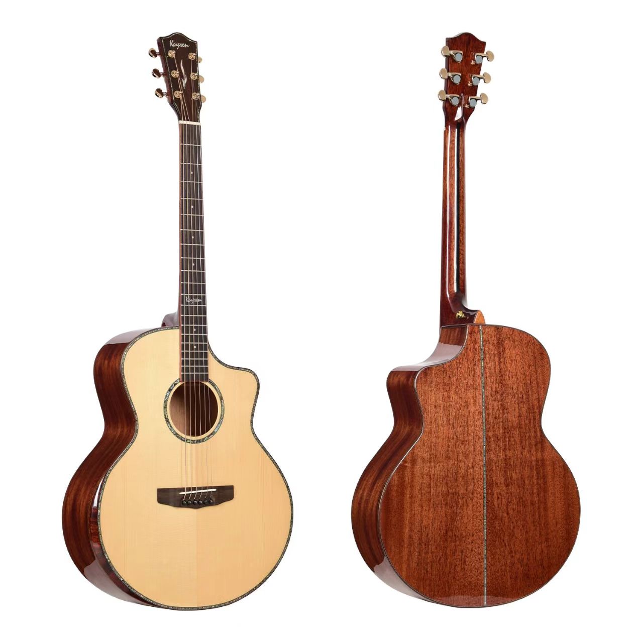 Kaysen K-X810 All-Solid Acoustic Guitar with Armrest